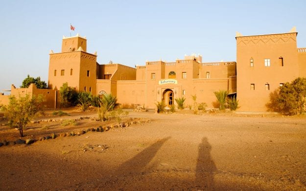 Building in the desert of Morocco