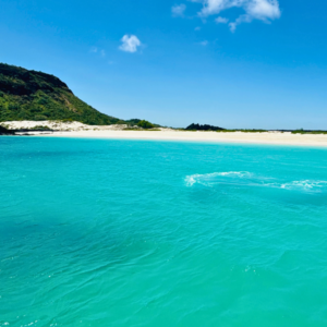 Blue waters of the Galapagos Islands.