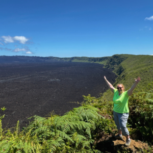 Adventure Specialist Lene in the Galapagos.