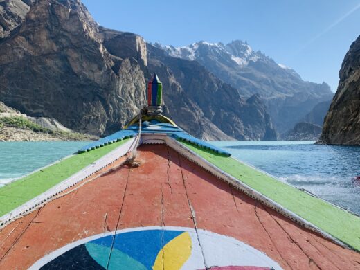 Attabad lake Boat Hunza Valley pakistan