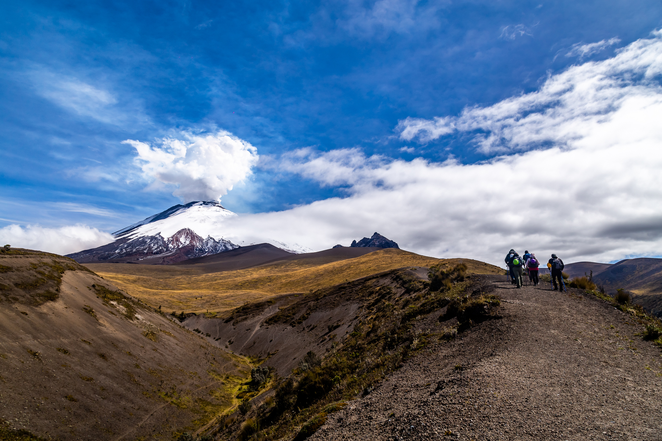 Cotopaxi in eruption