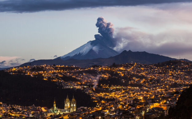 Cotopaxi volcano eruption