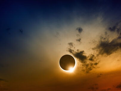 Scientific background, astronomical phenomenon - full sun eclipse, total solar eclipse