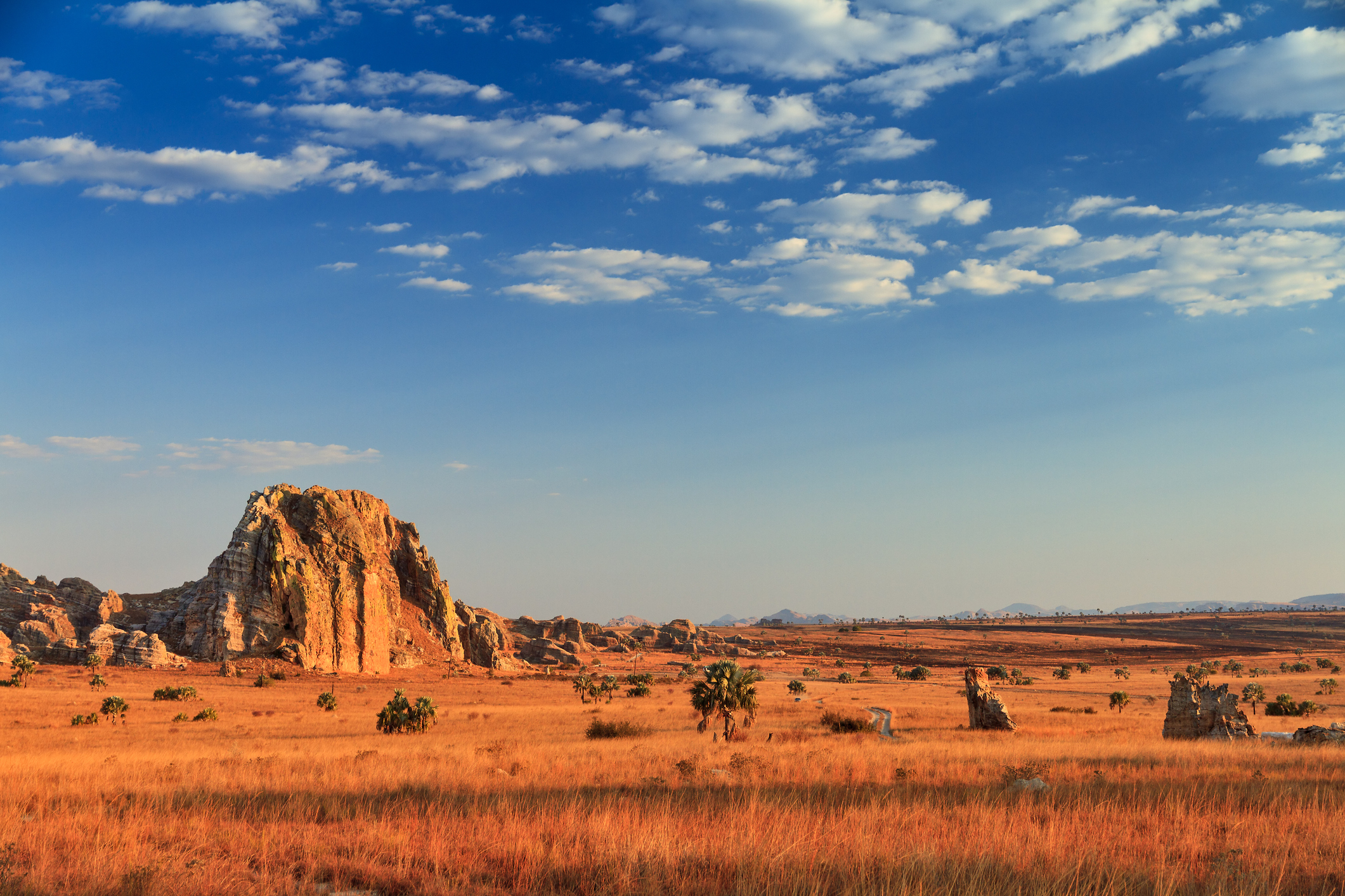 Beautiful afternoon in Isalo national park in Madagascar